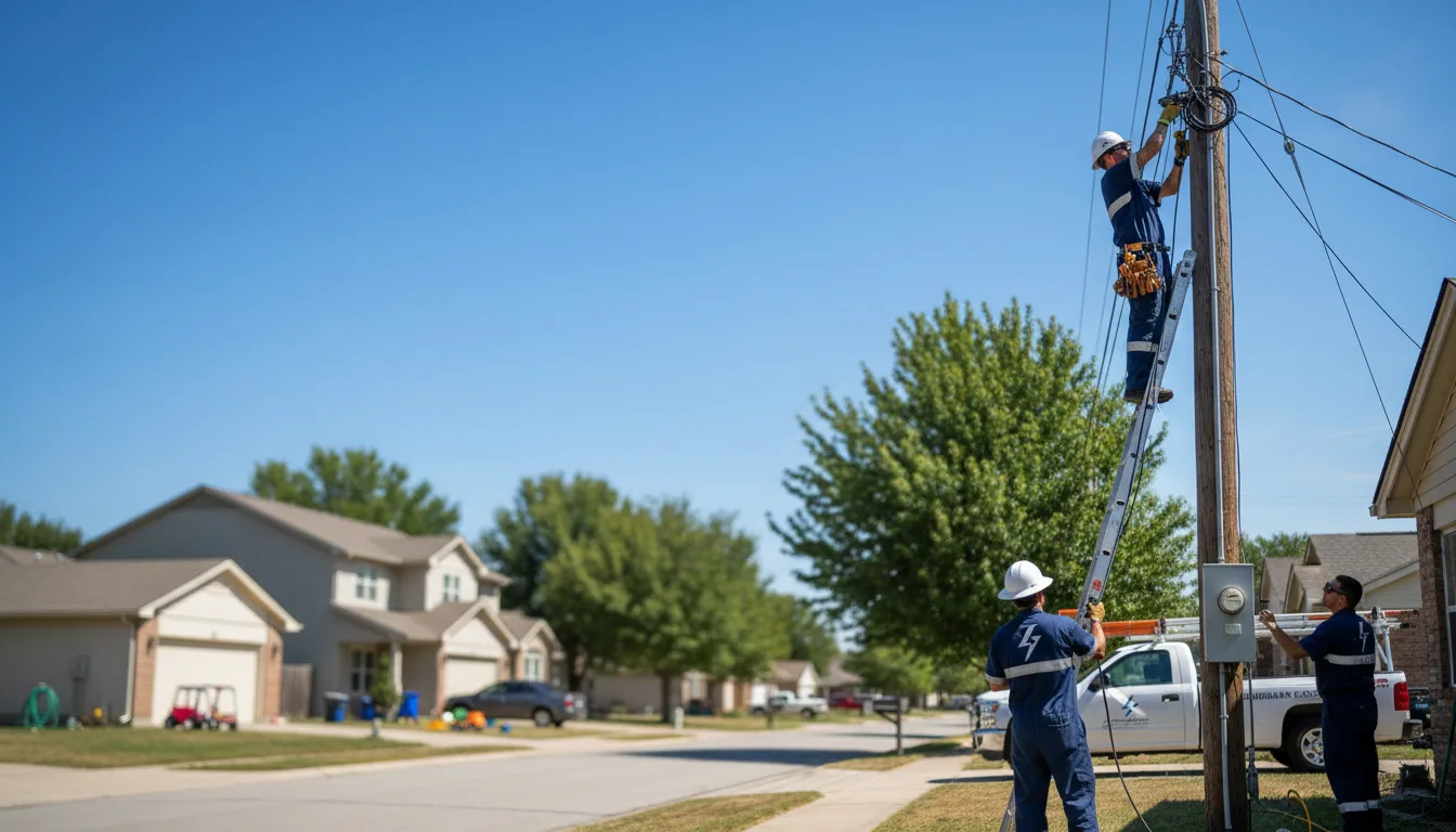 Residential electrician providing installation services in Trimble, TN